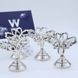 Set of Silver Place Card Holders 1902 | CM Weldon