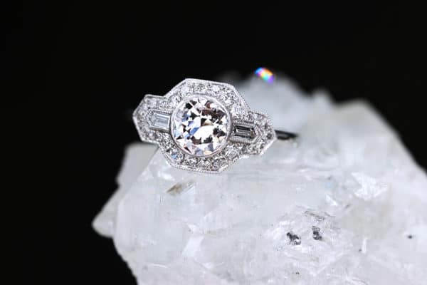 Art Deco Diamond Engagement Ring | CM Weldon