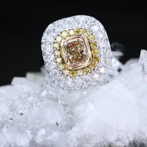 1.01ct Yellow Diamond Engagement Ring | CM Weldon