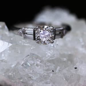 Art Deco 0.70ct engagement ring | CM Weldon