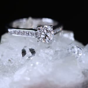 0.84ct G diamond engagement ring | CM Weldon