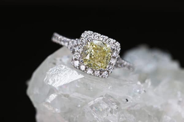 Fancy Yellow Diamond Engagement Ring | CM Weldon