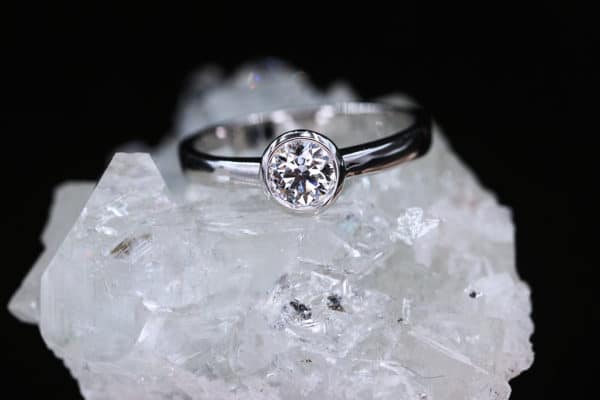 0.50ct D Colour Solitaire Diamond Engagement Ring | CM Weldon