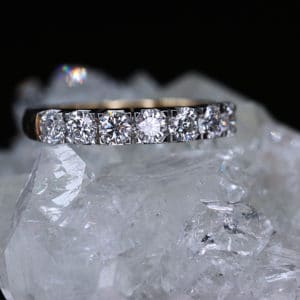 0.96ct Diamond & Gold Eternity Ring | CM Weldon