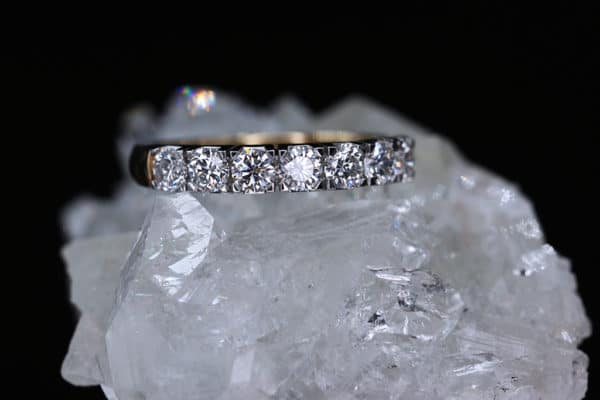 0.96ct Diamond & Gold Eternity Ring | CM Weldon