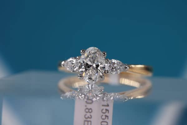 0.83ct lab grown diamond engagement ring | CM Weldon
